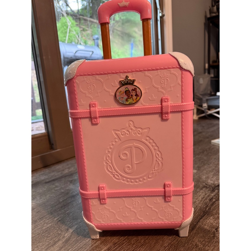 Disney Princess Travel Suitcase Play Set Pink Toy Luggage 1232NT01 Cinderella